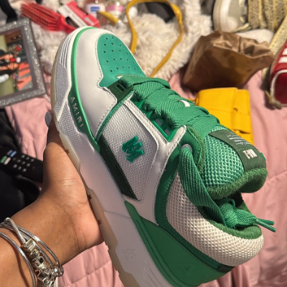 GREEN Amiri MA-1 SNEAKERS